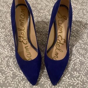 Sam Edelman Royal Blue Pointed Heels